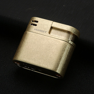 经典小金属便携式图案可调可再填充丁烷气体软火焰管打火机 - Product Image 6