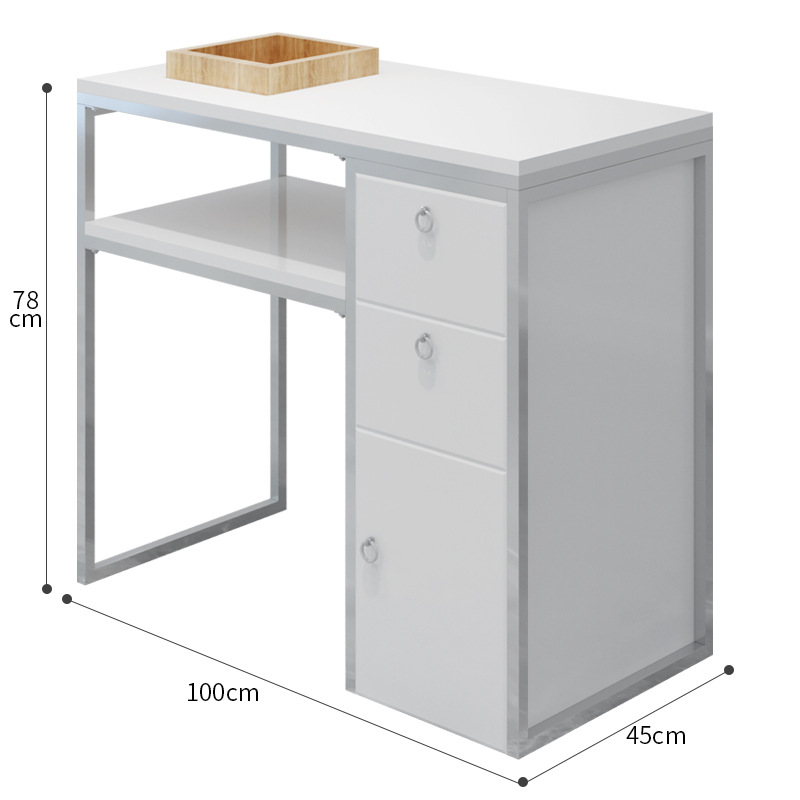 Japanese nail table 100x45x78-silver and iron