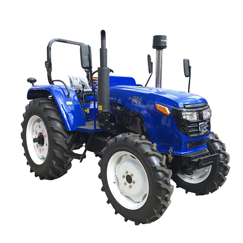 Fiyatları tarım 30 ila 60hp dizel tarım traktörleri Traktor 4x4 Mini çiftlik 4wd kompakt tekerlekli traktör