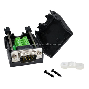 ขายส่ง D-SUB RS232 DB9ขาหญิงสัญญาณขั้วฝ่าวงล้อมเชื่อมต่อที่มีฝาครอบพลาสติกสกรูอ่อนนุช - Product Image 5