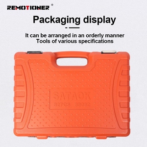 Ensemble d'outils de réparation automobile Cr-V 82 pièces, ensemble d'outils de combinaison de clés à cliquet rapides, ensemble d'outils de clé à douille multifonctionnelle - Product Image 2