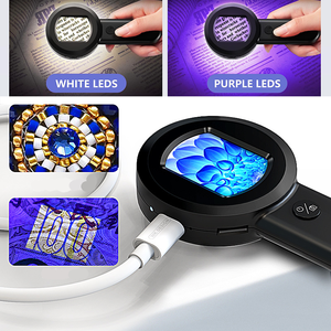 Lupa con luz 100X Gafas de mano Lupa con conexión a computadora - Product Image 5