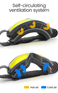 Двухслойные противотуманные лыжные очки, модные лыжные очки с индивидуальным логотипом, защищающие от песка, прозрачная защита для глаз для мужчин и женщин - Product Image 6