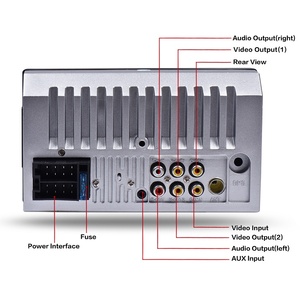 Radio estéreo para coche HD 7 "Pantalla táctil 12V 2 Din Radio FM Cable de alimentación ISO Receptor de entrada auxiliar SD USB MP5 Autoradio Player - Product Image 3