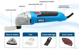 HERZO 220V Electric Power <strong>Tools</strong> <strong>Multi</strong>-<strong>Function</strong> <strong>Oscillating</strong> <strong>Multi</strong> <strong>Tool</strong> with CE/GS Certification for DIY and OEM/ODM Support - Product Image 3