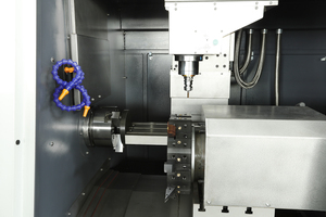 Centro de torneado cnc de tecnología de doble uso con eje Y VMC con 4 ° eje integrado en una máquina herramienta de torno cnc TF01 - Product Image 3