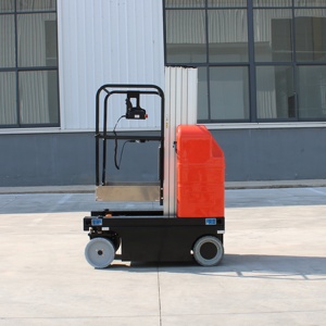 Wheel Type Lifting <strong>Platform</strong> AMWP11 Self-propelled Vertical Mast with Jib Sleeve Mast <strong>Platform</strong> <strong>Loading</strong> Capacity 200kg - Product Image 3