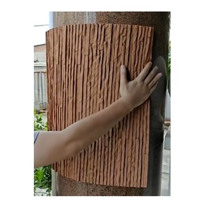 Trang trí tường gạch MCM linh hoạt đất sét PU sọc bảng điều chỉnh gạch TRIM 3D đá hiệu ứng trụ cột tường Ốp dễ dàng để cài đặt - Product Image 1