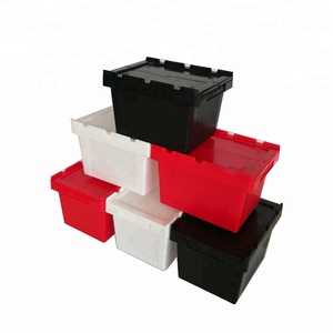 Moving Plastic Books Storage Transport Hot Sale <strong>Nesting</strong> <strong>and</strong> <strong>Stacking</strong> Plastic PP Utility Storage <strong>Crates</strong> with Lids