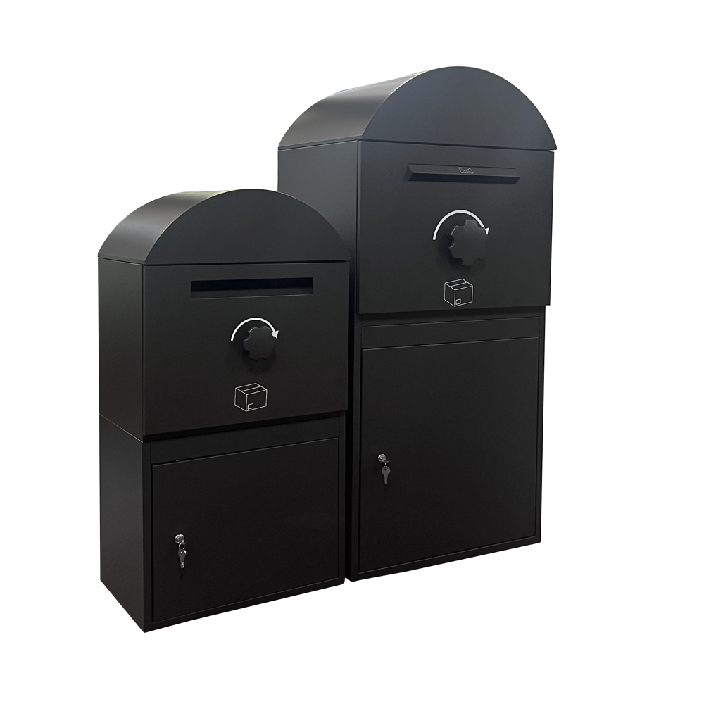Caja de paquetería con techo abovedado