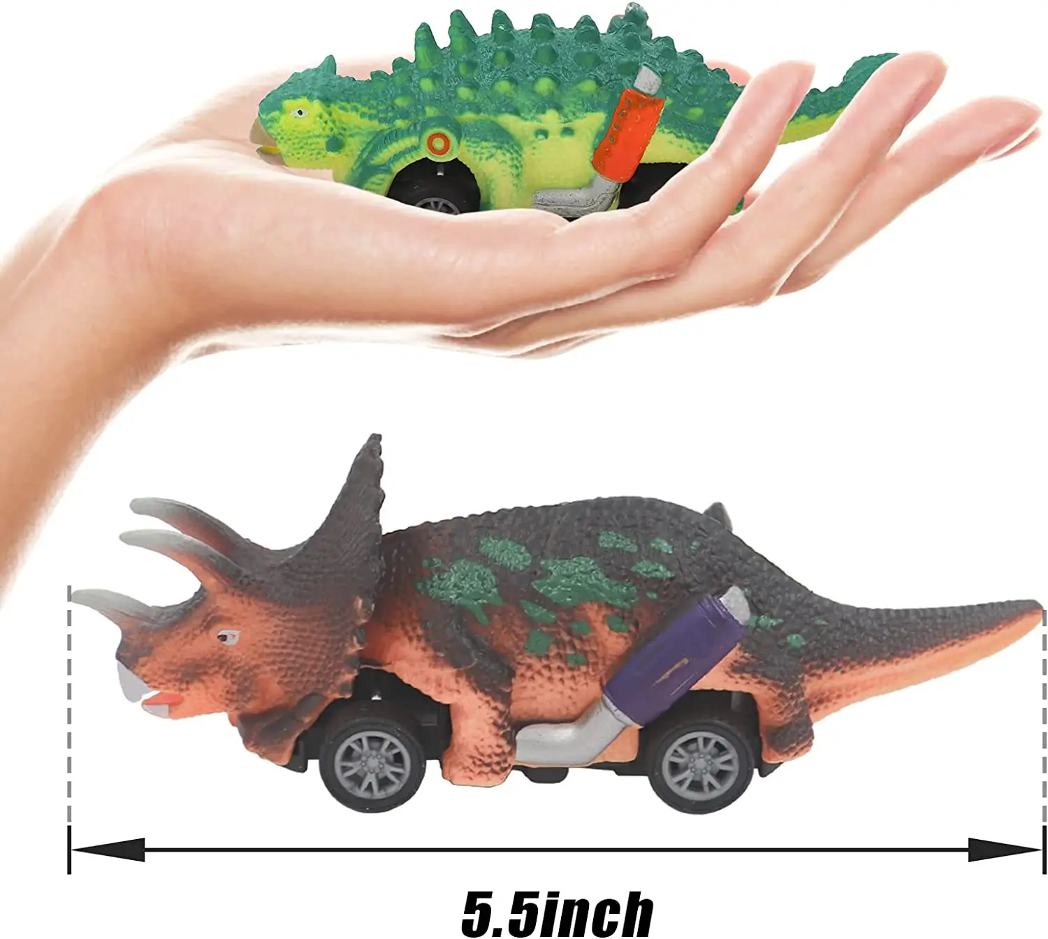 Dinosaur Toy Pull Back Cars Dino Car Toys for Toddler Boys A Set of 6 Kinds of Truck Dinosaur Games