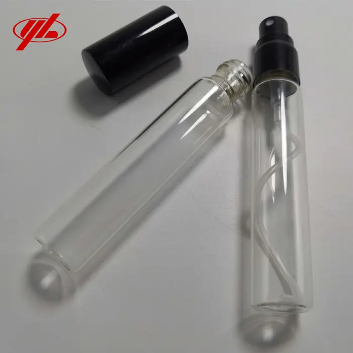 2ml 5ml 10ml 15ml negro de plata y oro de probador de Perfume de vidrio de muestra paquete