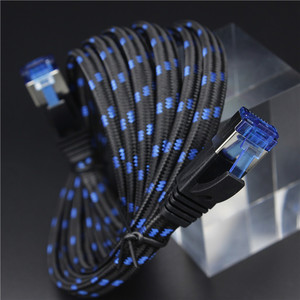 CAT8 kablo Ethernet LAN naylon örgülü kablo yüksek hızlı 40Gbps veri hızı S/FTP çift koruyucu 1M ~ 30M - Product Image 6
