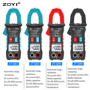 Medidor de abrazadera Digital, amperímetro inteligente de corriente de 600A, CA/CC, 6000 recuentos, multímetro de rango automático, probador de voltaje Hz, Ohm, NCV, TRMS - Product Image 3