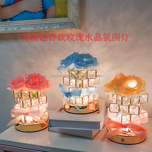 High Quality Party Home Decoration <strong>1</strong>.5 Ft 45 <strong>cm</strong> 24 36 LED USB USB Cube Table <strong>Lamp</strong> Rose Flower Tree Light up Rose Tree - Product Image 2