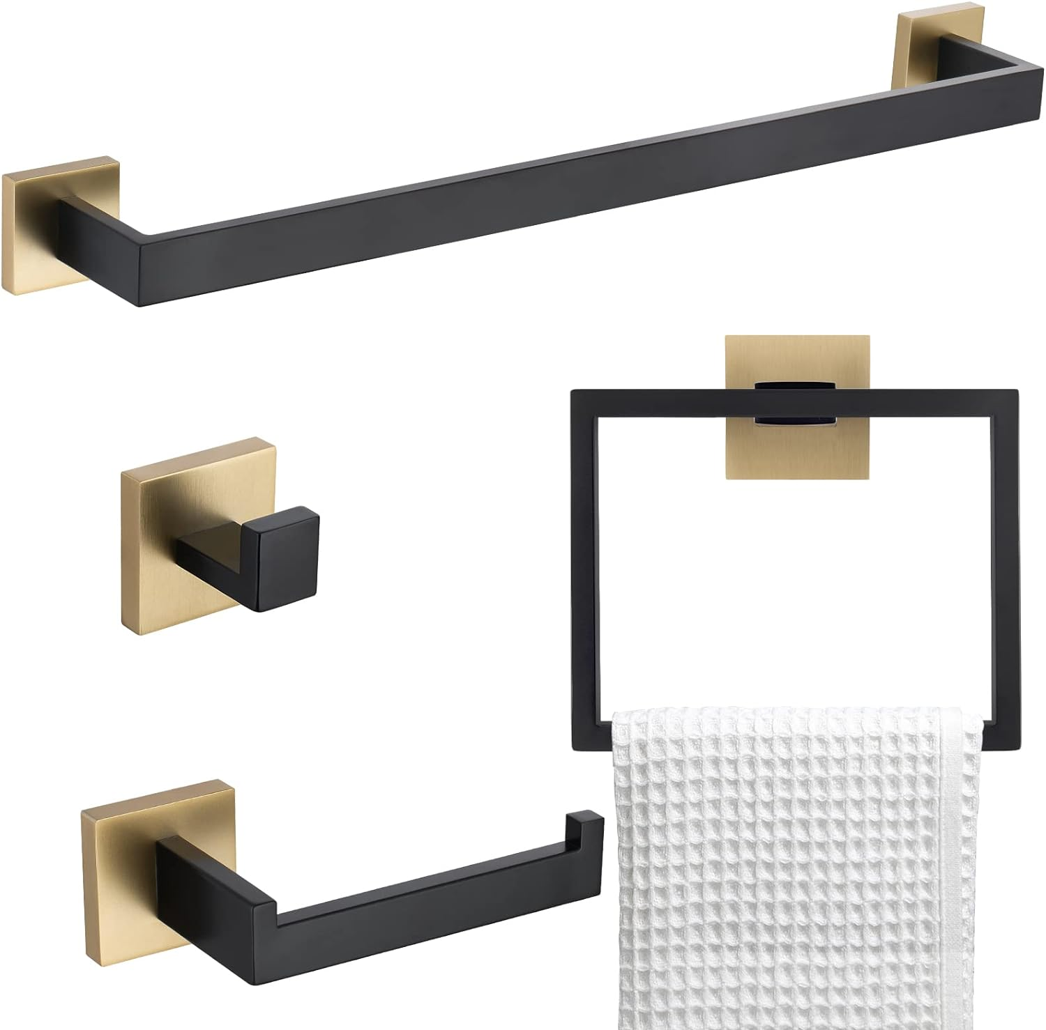 Gold with black