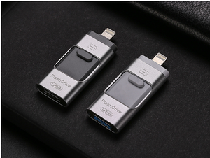 แฟลชไดรฟ์4-in-1ขนาด128GB สำหรับโทรศัพท์แอนดรอยด์แท็บเล็ตคอมพิวเตอร์จัดเก็บและแชร์ข้อมูลได้อย่างง่ายดายด้วยอินเตอร์เฟซ2.0 USB - Product Image 5