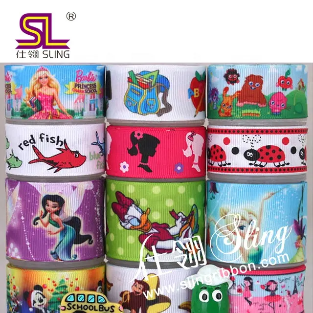 Factory High Quality Fashion Cheap Wholesale Princess Printed Ribbon