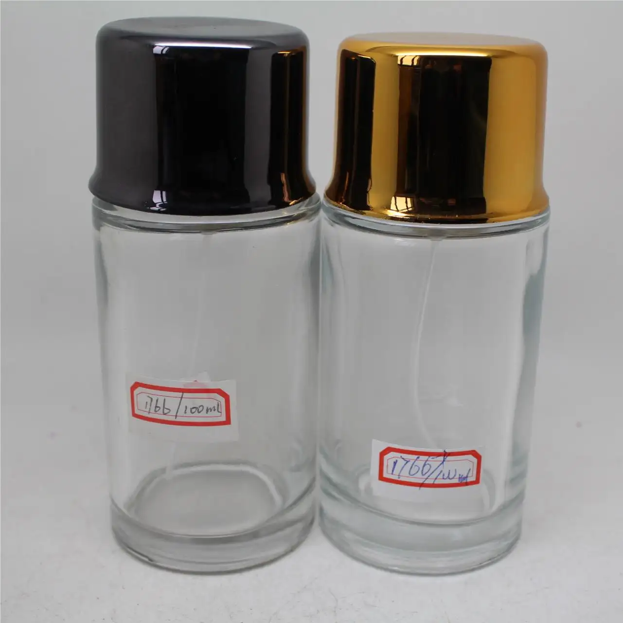 Flacon de parfum en verre transparent 100ml, 50 pièces, bouteille pour fabrication