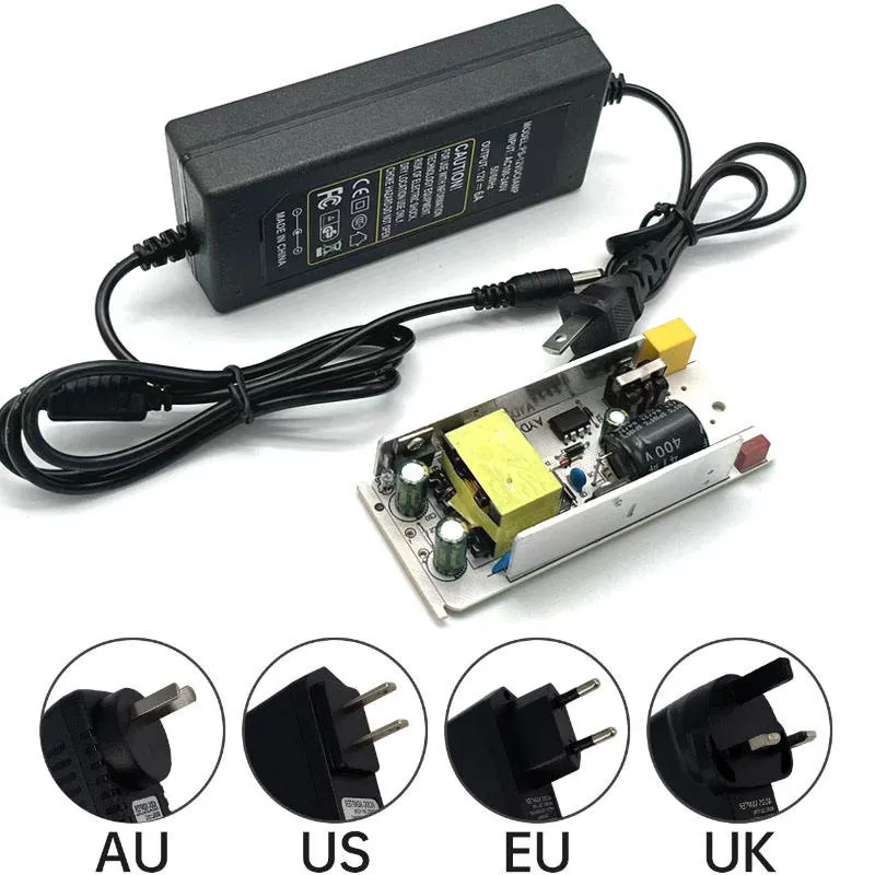 Factory Direct Sale 12v5a Ac To Dc Power Adapter 60w Switching Adapter Power 12v Power Supply For Router Camera
