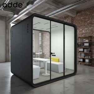 Văn Phòng Mới Xây Dựng Có Thể Tháo Rời Acoustic Văn Phòng Vỏ Bốn Chỗ Ngồi Kinh Doanh Hội Nghị Phòng Cách Âm Gian Hàng - Product Image 5