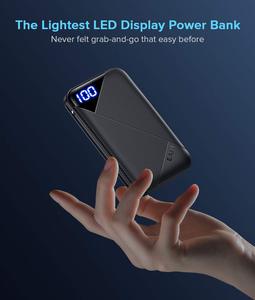EAFU Portable Charger Pocket-size LED Display 6000mAh Power Bank With USB Type <strong>C</strong> <strong>Input</strong> <strong>Output</strong> 3A High-Speed Battery Pack - Product Image 5