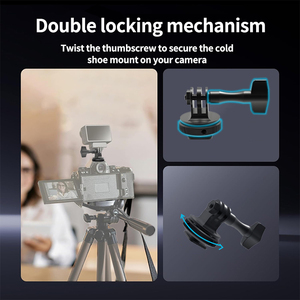 Nhôm Tripod <span class=keywords><strong>Monopod</strong></span> gắn kết với thumbscrew 1/4 '-20 gắn kết Tương thích với cho GoPro hành động máy ảnh insta360 vật liệu kim loại - Product Image 2