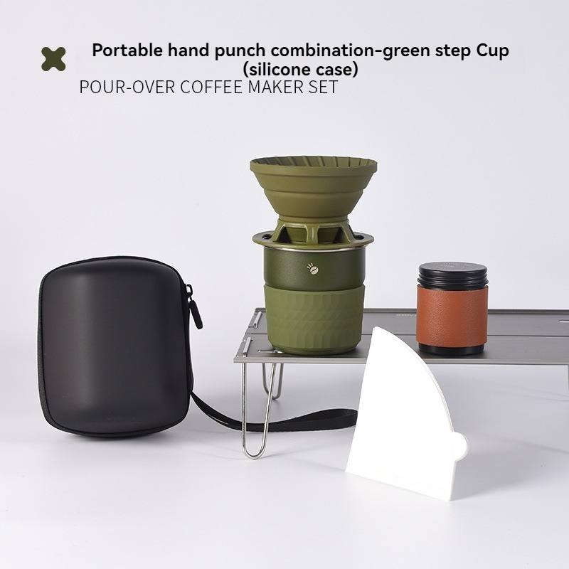 Green Stepped Cup (Silicone Sleeve)