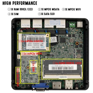 HLY Firewall Router Mini Pc Pfsense Ubuntu Quad Core J4125 N5105 Cpu 4 Gigabit Lan RJ45 Barebone Mini <strong>Computer</strong> <strong>System</strong> <strong>Unit</strong> - Product Image 5