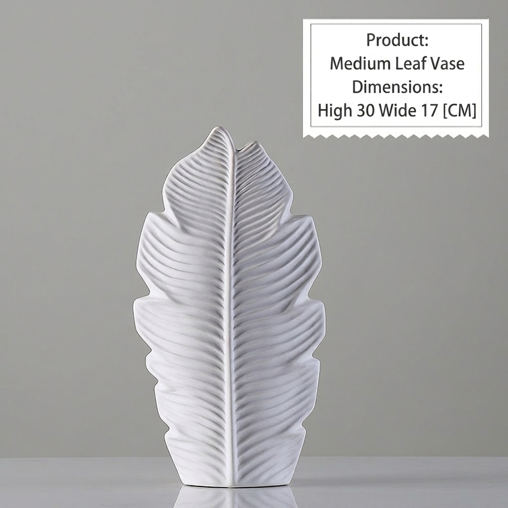 Medium maple leaf vase