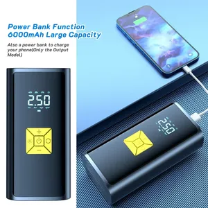 ปั๊มลม<span class=keywords><strong>150PSI</strong></span> อัจฉริยะ RTS 2025 6000mAh แบบพกพาสำหรับรถยนต์ปั๊มลมอัตโนมัติ
