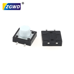 12*12 Tactile Switch Series Vertikale vierpolige oberflächen montierte Mikro bewegungs taste Quadratischer Kopf/Weiße Taste Drucktasten schalter - Product Image 4