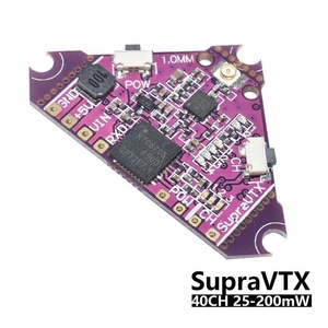 Supra VTX 5.8G 40CH 25mw 100mw 200mw verici OSD ayarlanabilir fırçalanmış Bwhoop Mobula7 Mobula6 FPV yarış Quadcopter - Product Image 4