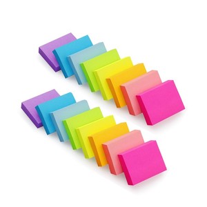 Bloc de notas impreso personalizado al por mayor, Bloc de notas, papelería escolar de oficina, logotipo personalizado, notas adhesivas de arcoíris - Product Image 2