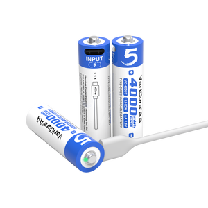 Varicore VC-4000T 1.5V lityum pil tipi C şarj edilebilir 3450aa AA piller USB şarj Li-ion pil tip-c portu ile - Product Image 5