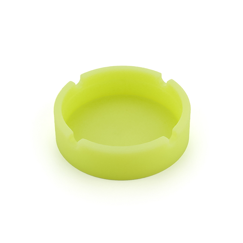 Cendrier en silicone-0102 jaune fluo