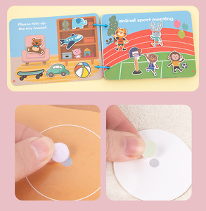 New Arrival Custom <strong>Pattern</strong> Busy <strong>Book</strong> With 6 Pages Kids Educational Quiet Paste <strong>Book</strong> DIY Preschool Montessori Learning Toys - Product Image 4