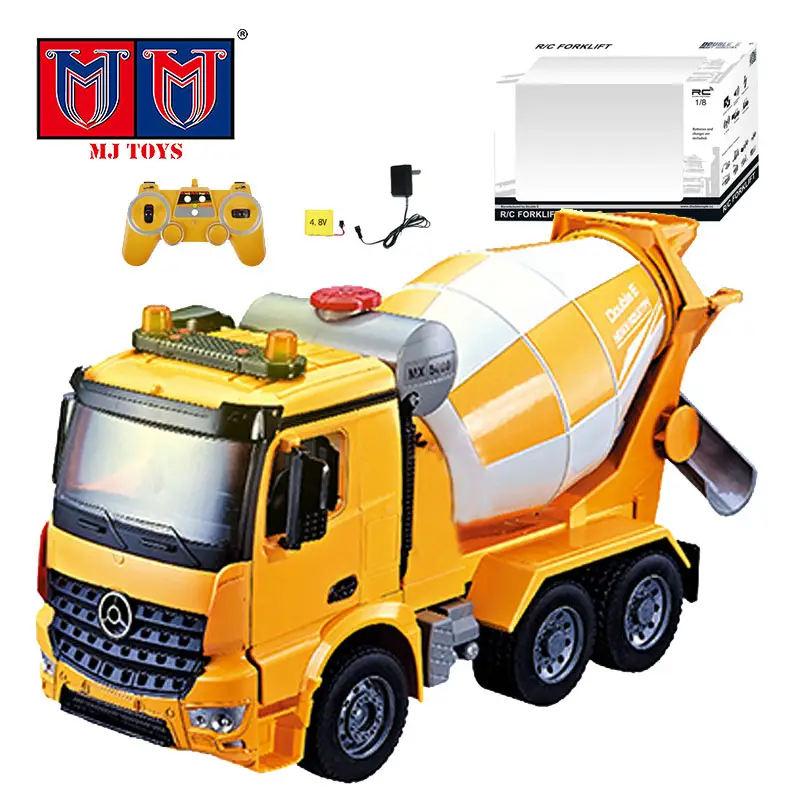 Véhicule complet en plastique à l'échelle 1:20 Ensemble de véhicules Jouets Camion Vente Modèles Camions Rc Construction Bétonnière Camion