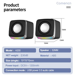 Altavoces de ordenador para juegos, PC de escritorio, ordenador portátil, Mac, altavoces Woofer, Bluetooth, USB, entradas AUX de 3,5mm, luces RGB - Product Image 3