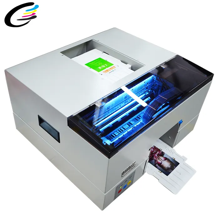 Nieuwe Update Metalen Materiaal Foto Id Kaart Printer CR80 Size Inkjet Id Kaart Printer