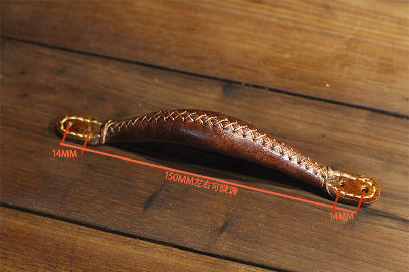 Dark Brown 4-Hole 3D Stitched, 16cm