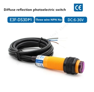 Sensor de interruptor fotoeléctrico de reflexión difusa infrarroja NPN de tres cables normalmente abierto Ajustable 12v24v36v - Product Image 5