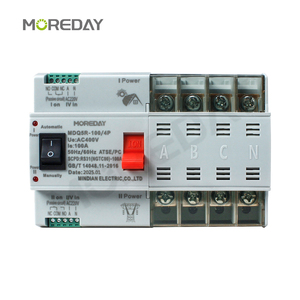 Din Rail 2P 3P 4P Mini ATS Dual Power Automatic Transfer <strong>Switch</strong> Electrical Selector <strong>Switches</strong> 100A for Generator Solar - Product Image 2