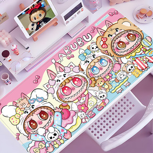 Labubu Merry Christmas Series Mouse Pad Non-Slip Rubber Edege Large Office <strong>Keyboard</strong> Cute Home <strong>Computer</strong> Desk Mat Festival Present - Product Image 6