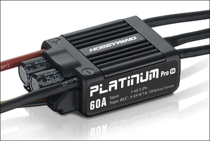 Hobbywing Platinum Pro 60A V4 ESC Electronic Speed Controller 3S-6S for <strong>450</strong>-480 Class <strong>Heli</strong> Propeller: 325-360mm <strong>RC</strong> Helicopter - Product Image 4