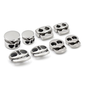 Tope de cuerda de resorte de palanca personalizado, tope de cuerda con cordón de Metal, tapón de cuerda redondo elástico de 6mm para pantalones cortos de Bikini de cuerda - Product Image 1