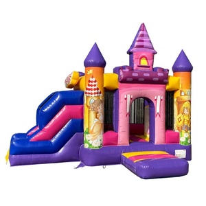 Prenses Mini kale çoklu oyunlar kale slayt Combo şişme engel kursu Combo Bouncy kale - Product Image 1