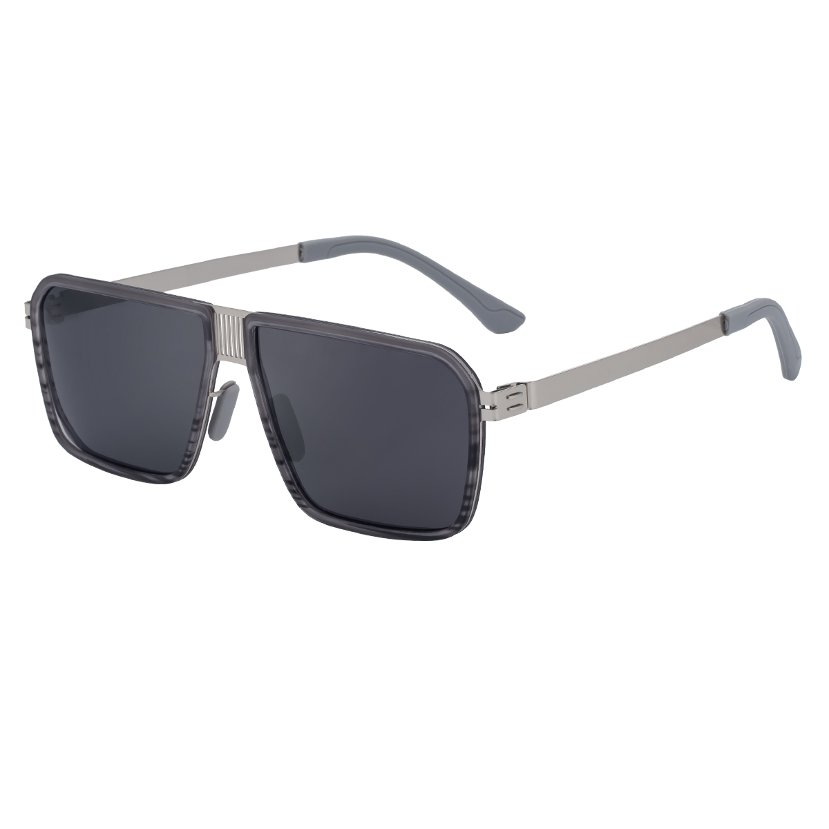 C7 Silver Frame Gray Stripes Gray