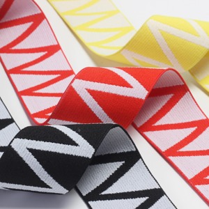 Impresión de logotipo personalizable, accesorio de ropa deportiva de 38mm de ancho, cintura elástica, patrón de dibujos animados para uso DIY, correas elásticas - Product Image 5