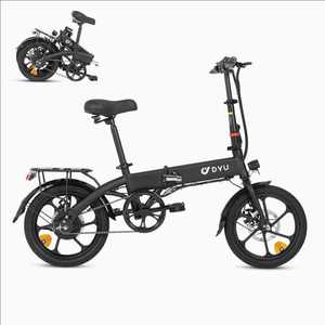 美国仓库DYU A1F专业电动城市自行车16英寸350W 7.8ah便携式迷你电动自行车60千米兰格25千米/h <span class=keywords><strong>Ebike</strong></span>